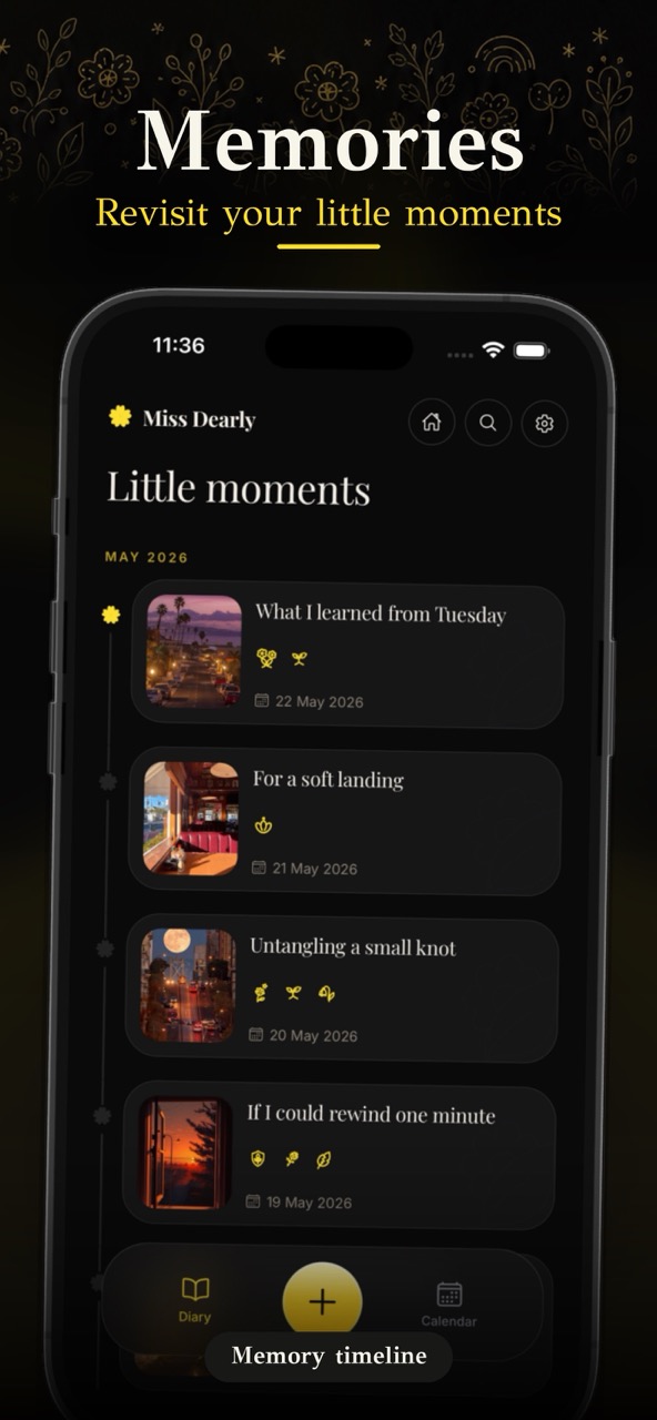 Miss Dearly memories screen